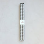 color_option-parchmentOur Fancy Taper Candles are hand-molded and embody a superior depth of color. A cotton wick is used for the cleanest burn, and the base is sized to fit a standard holder. Each 18” candle is crafted to burn for eighteen hours. Subtle variations in wax depth and color opacity may occur.  Two 18” candles per pack. Standard 7/8” base. Made of high grade paraffin wax. Parchment braided tapers