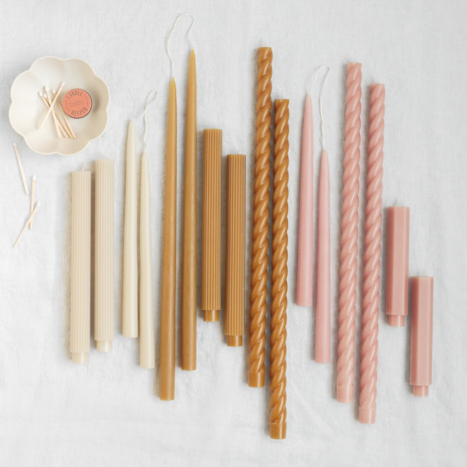 18" Fancy Taper Candles