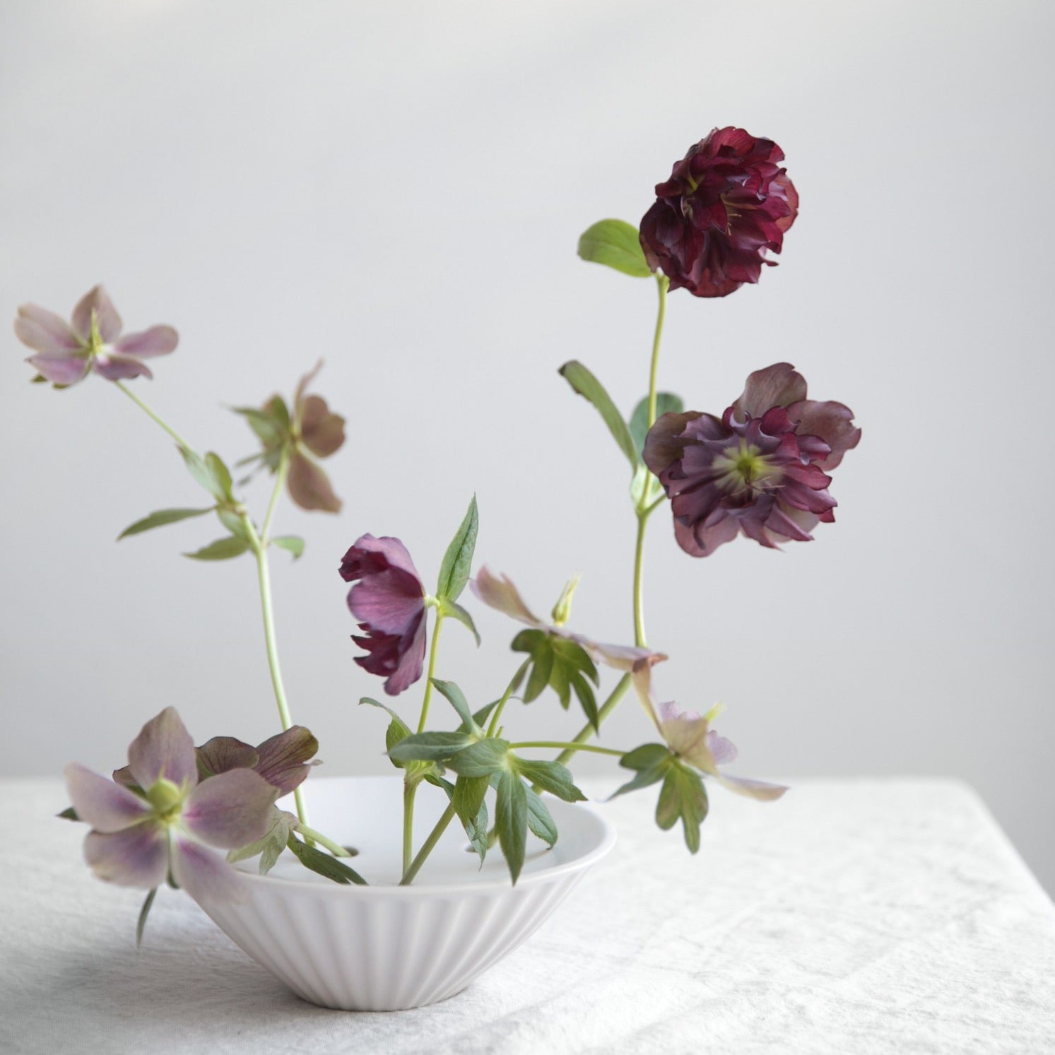 Pleated Flower Frog Vase