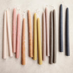12" Beeswax Dipped Taper Candles