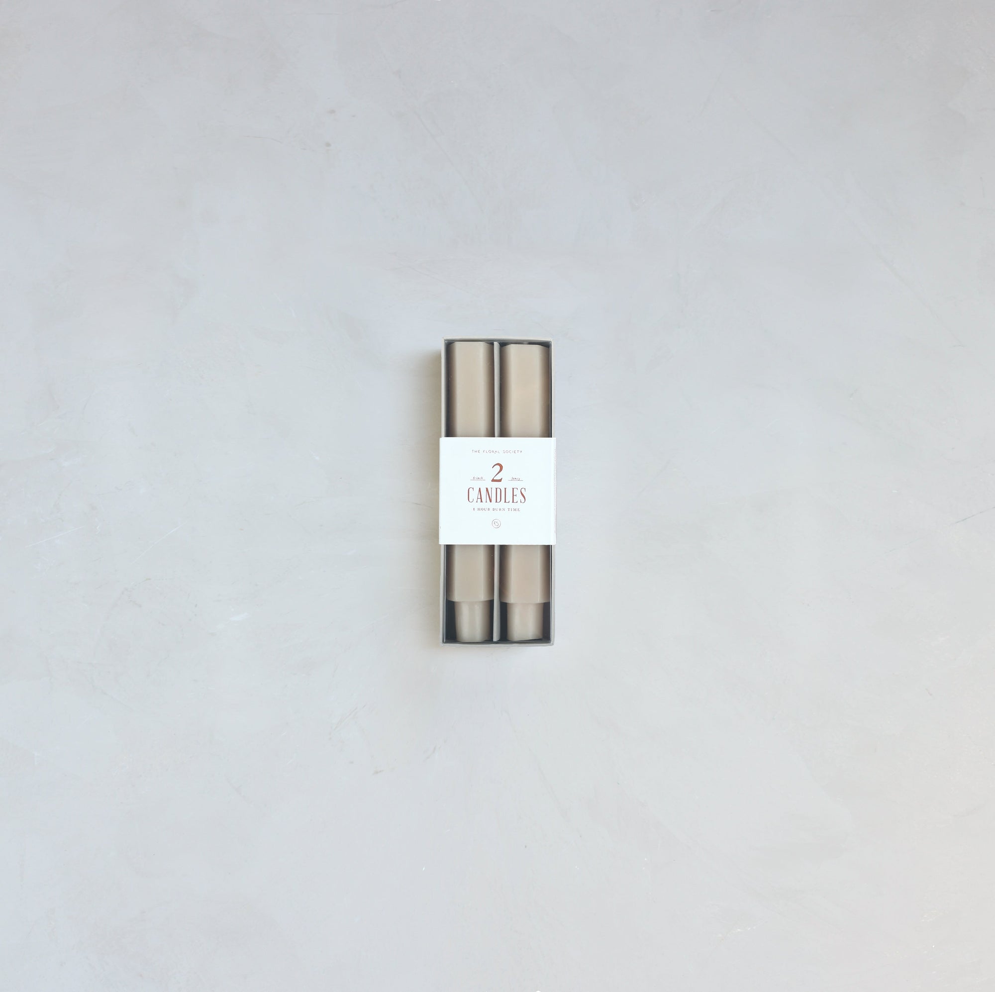 Our Fancy Taper Candles are hand-molded and embody a superior depth of color. A cotton wick is used for the cleanest burn, and the base is sized to fit a standard holder. Each 6” candle is crafted to burn for six hours. Subtle variations in wax depth and color opacity may occur.  Two 6” candles per pack. Standard 7/8” base. Made of high grade paraffin wax. Parchment hexagon taper