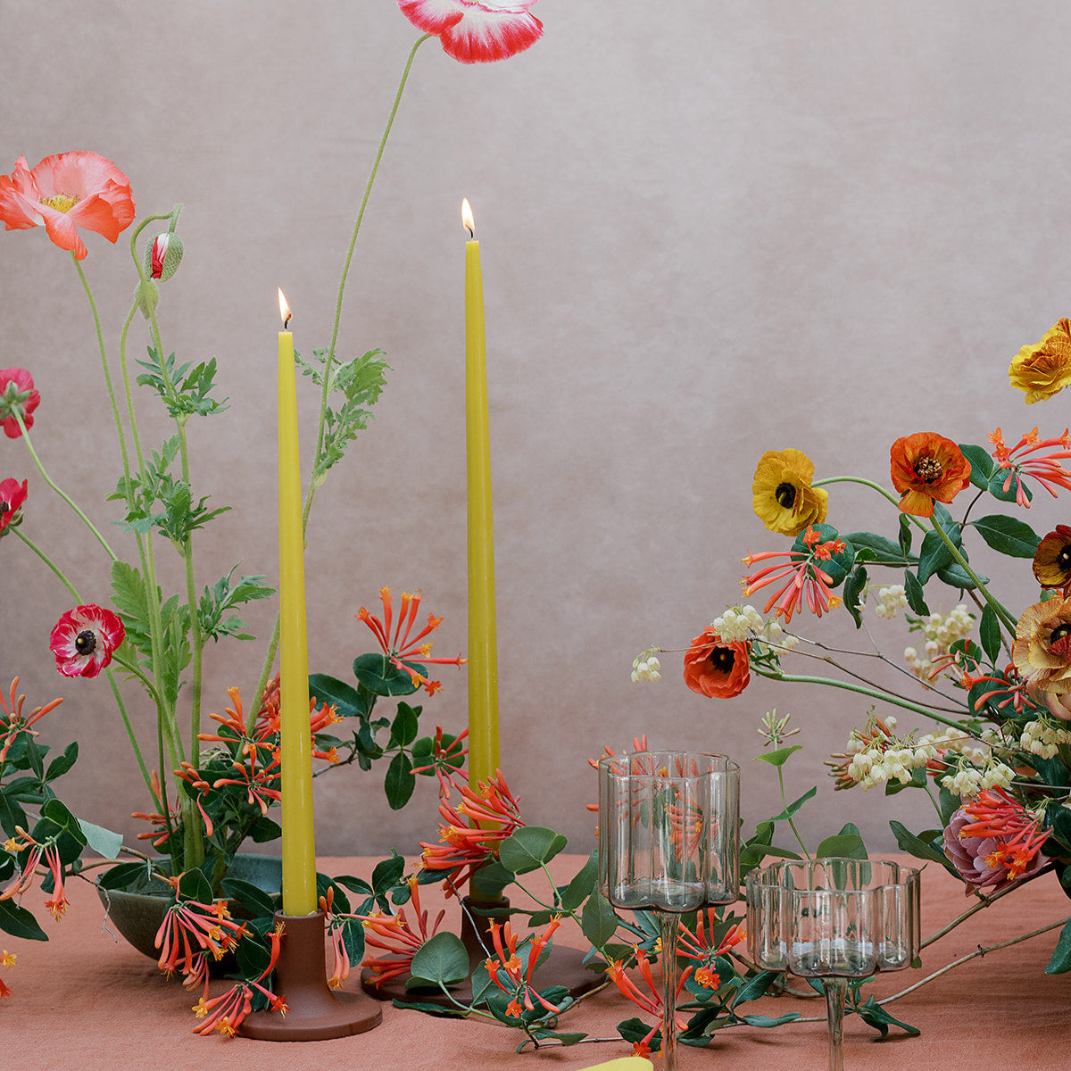 The Floral Society Daily Taper Holder_Ceramic_Earth