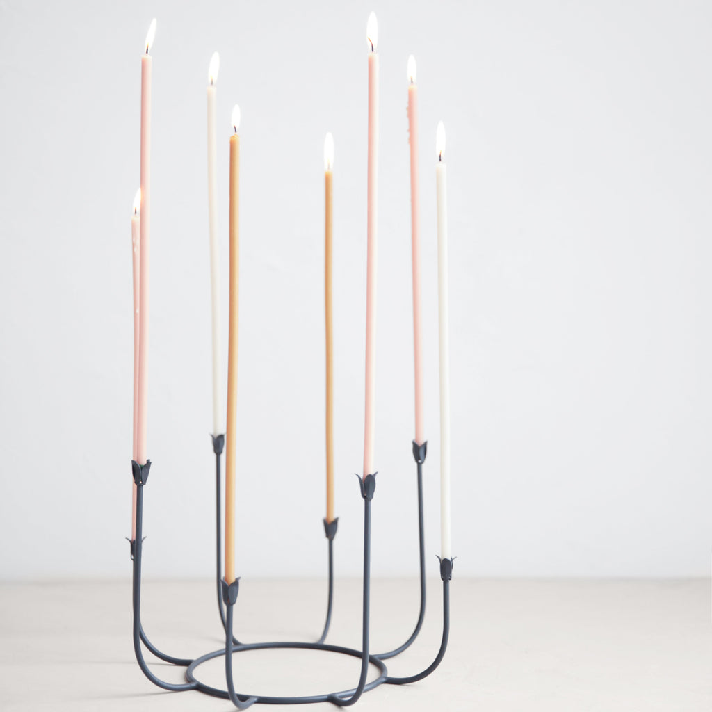 Beacon Long Stem Candelabra_Wrought Iron