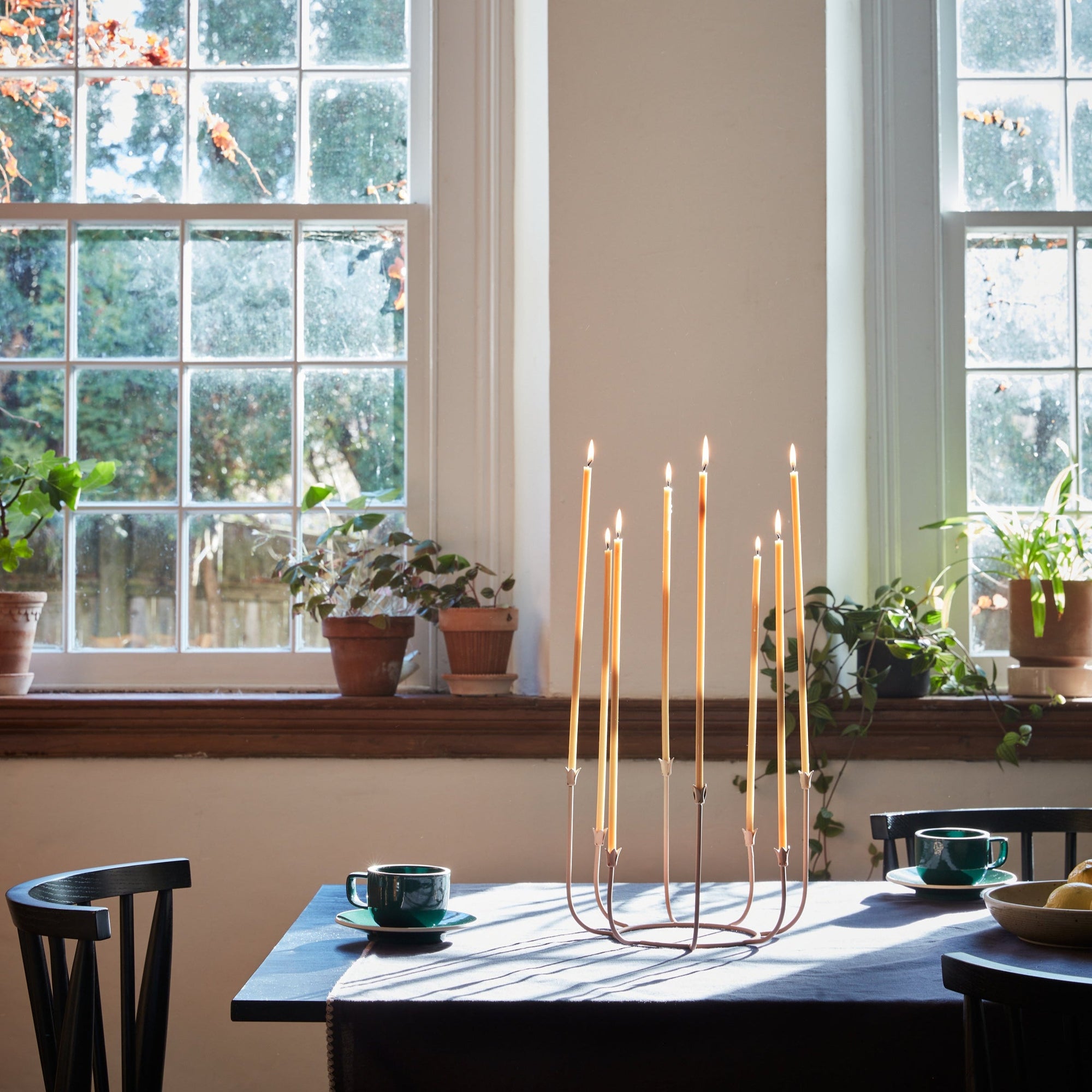 Beacon Wrought Iron Candelabra The Floral Society_Dune