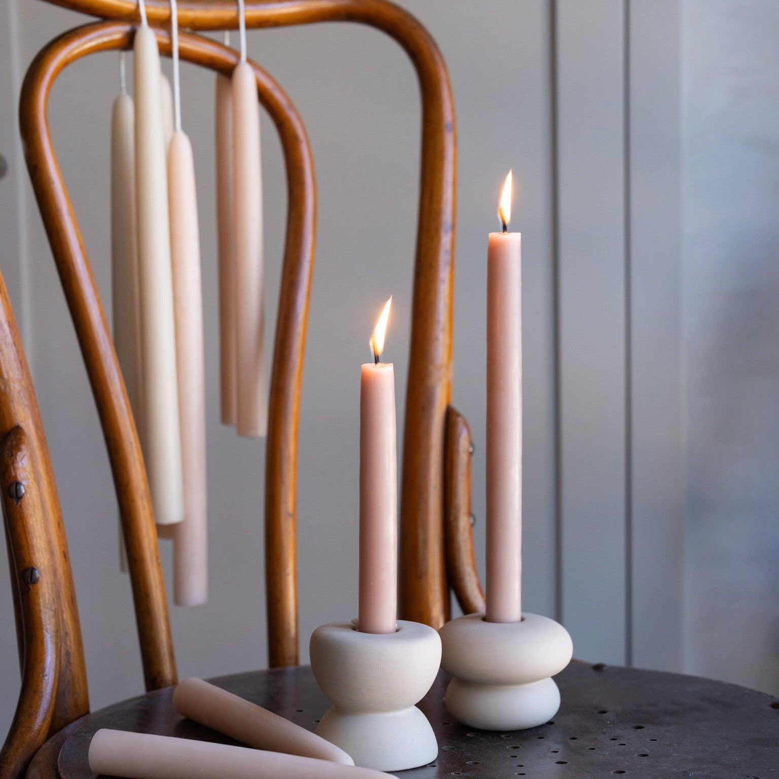 Beesswax Dipped Tapers Handmade Wholesale Salt