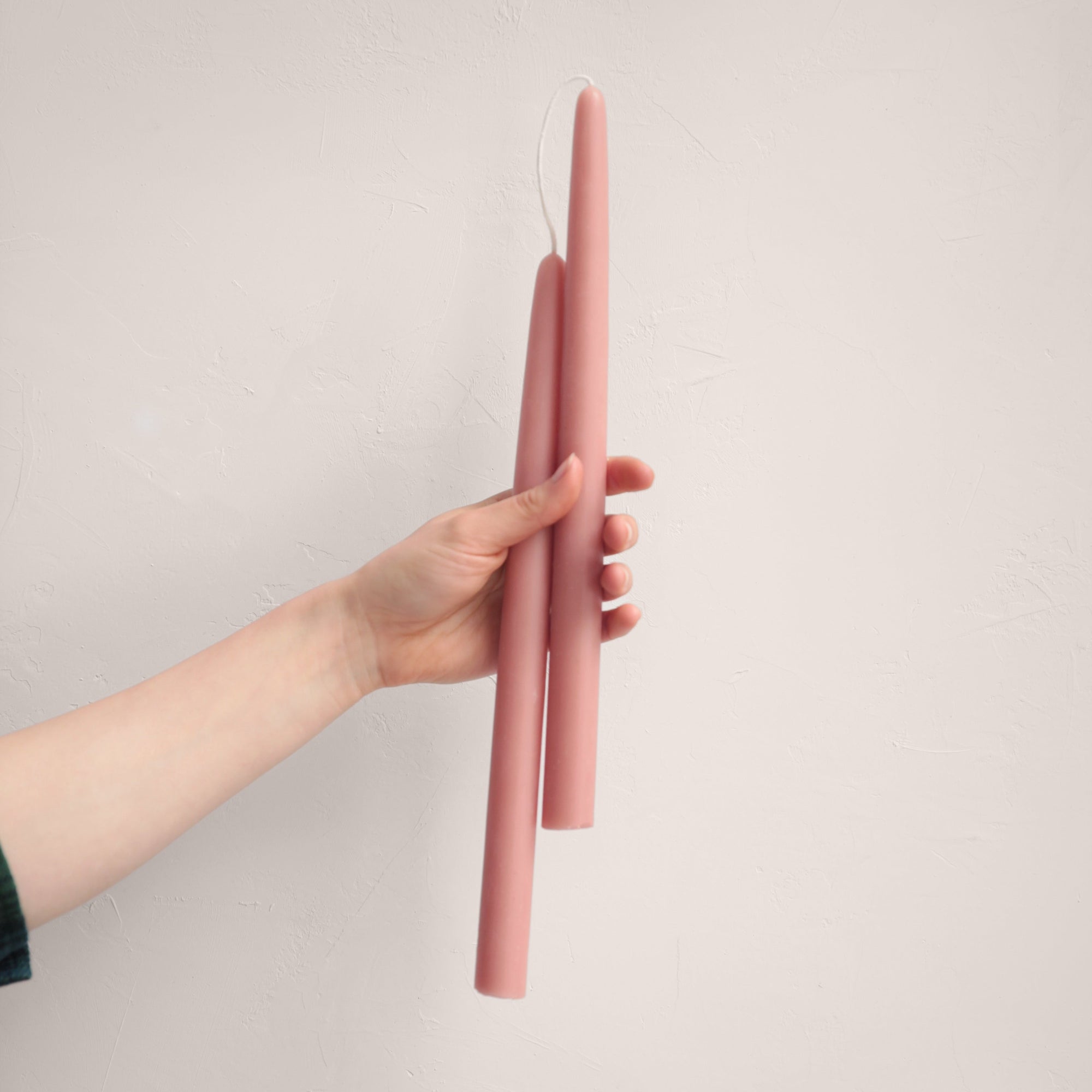 12" Handmade Beeswax Taper Candles