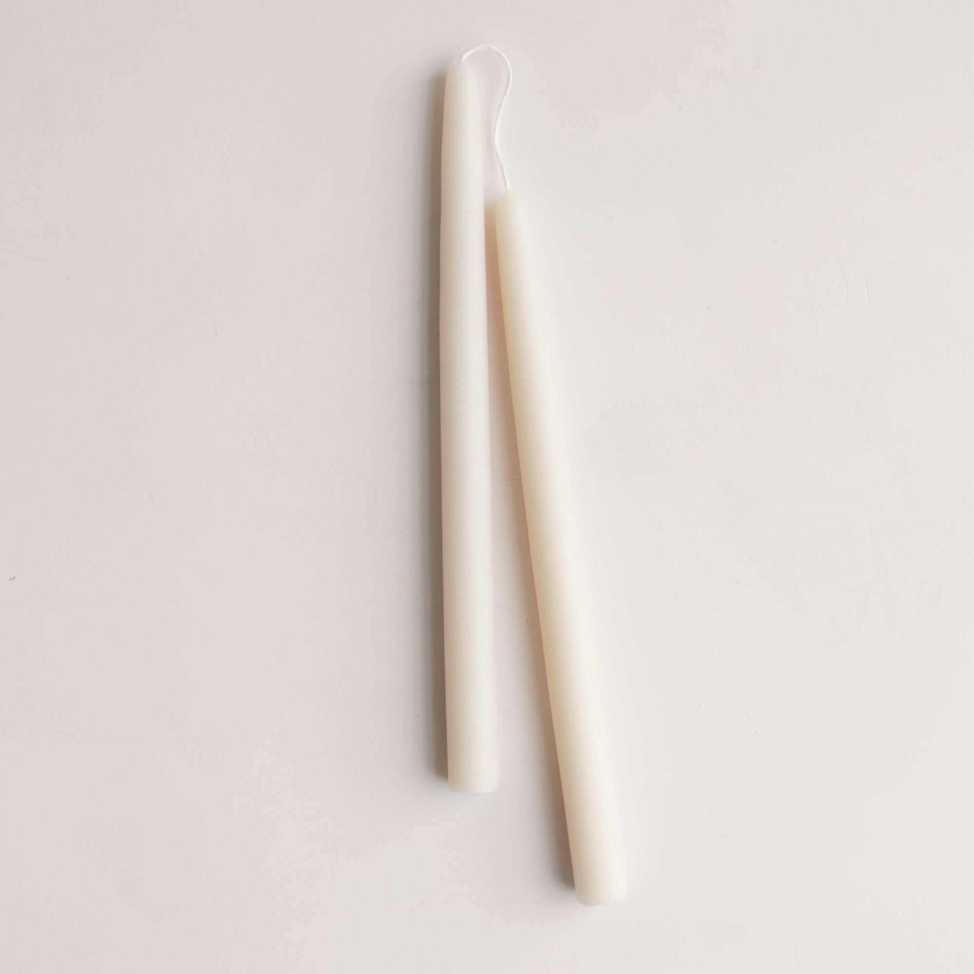 12" Handmade Beeswax Taper Candles