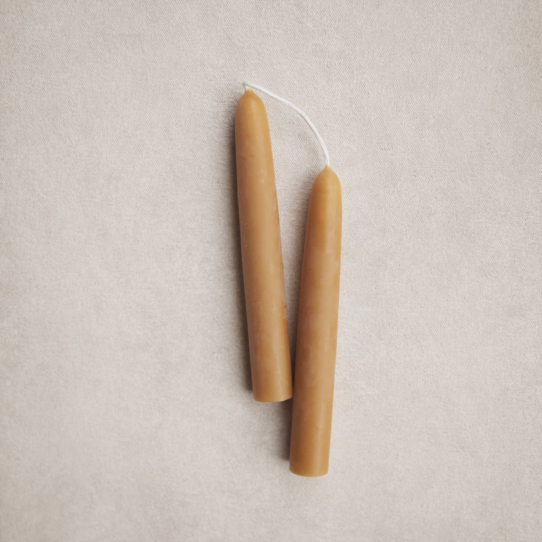 6" Beeswax Dipped Taper Candles