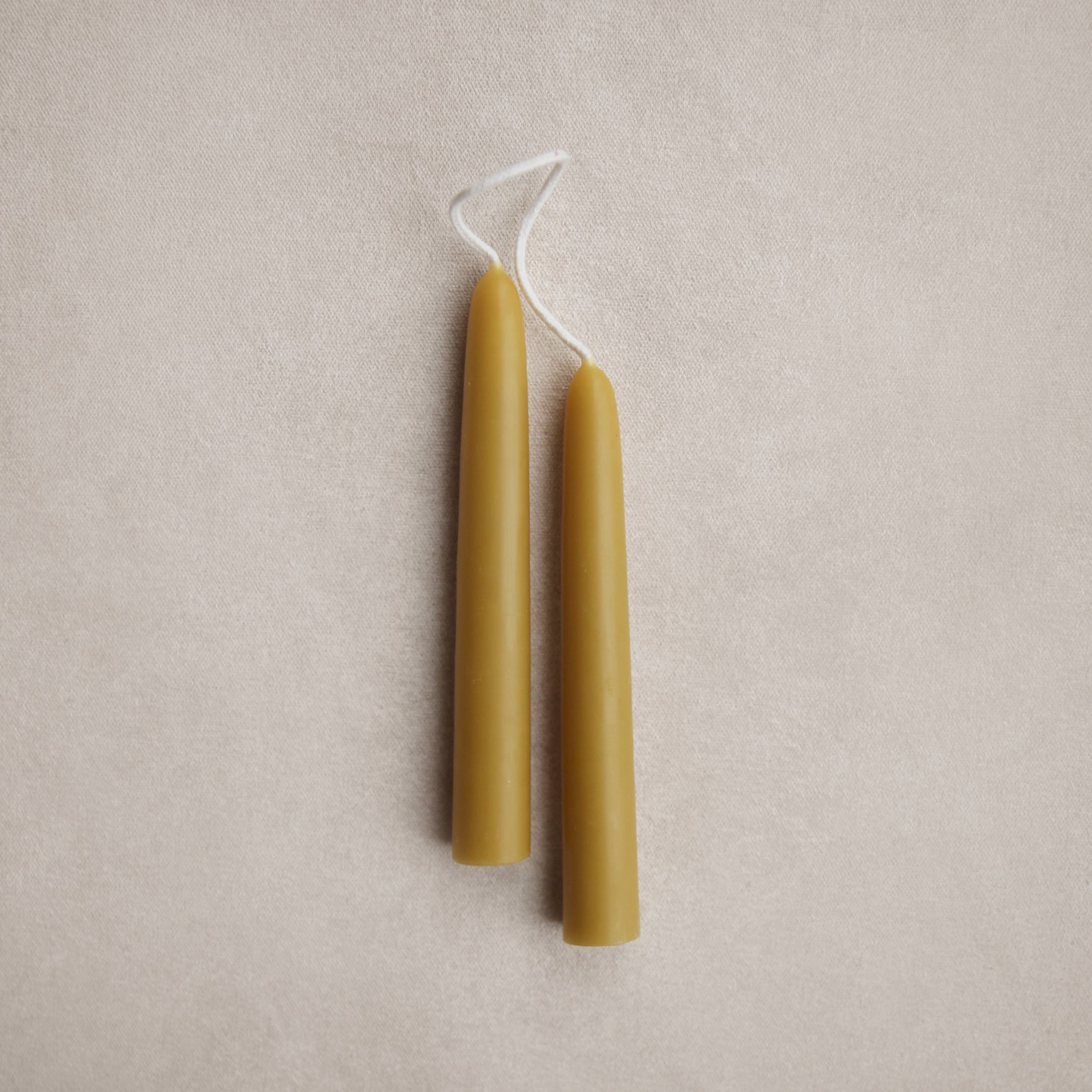 6" Beeswax Dipped Taper Candles