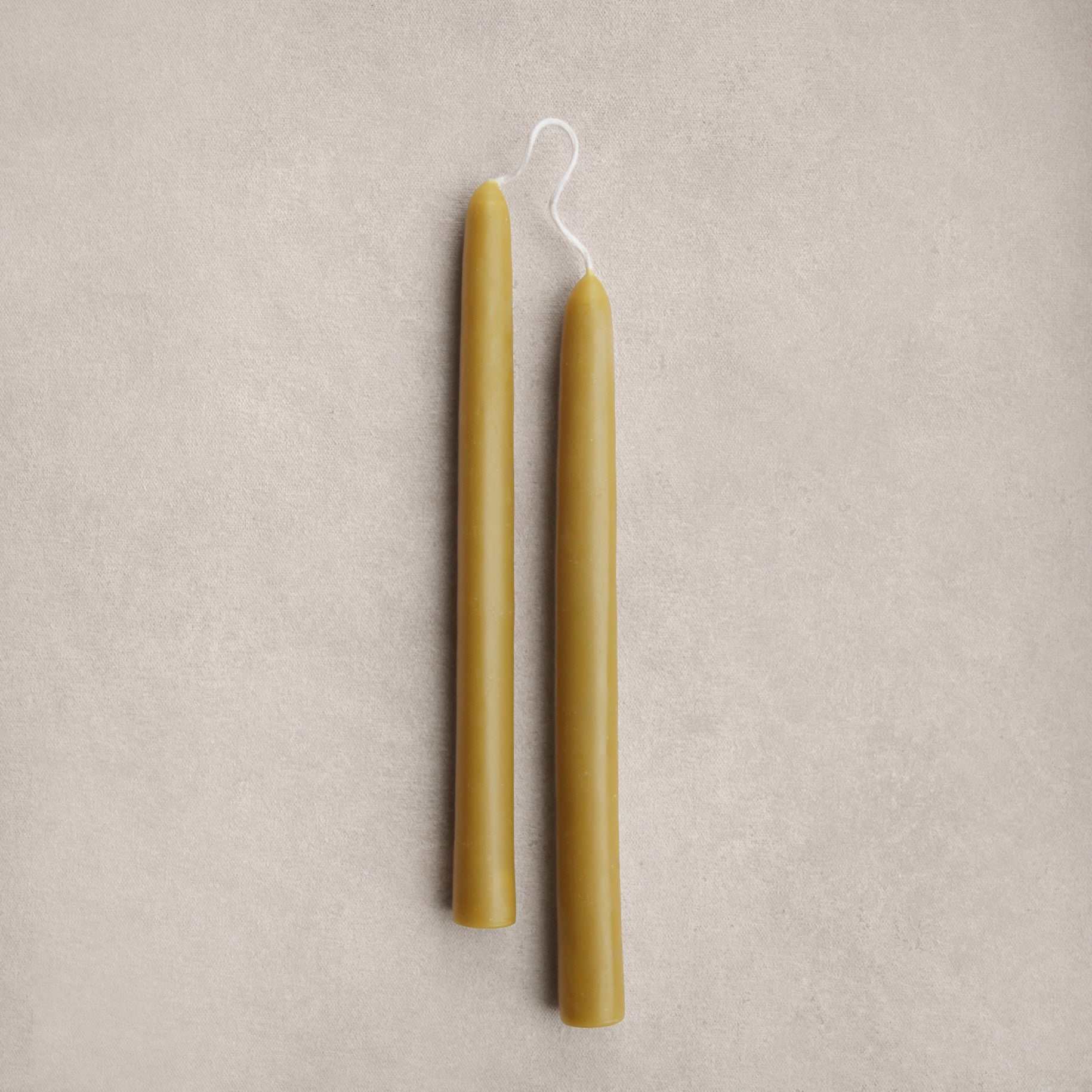 9" Beeswax Dipped Taper Candles