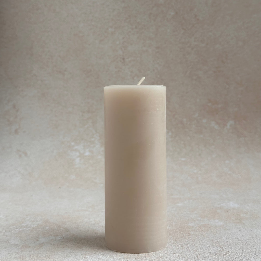 Beeswax 4" Pillar Candle_Events_Weddings Wholesale_Salt White