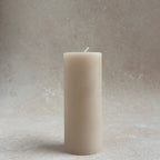 Beeswax 4" Pillar Candle_Events_Weddings Wholesale_Salt White
