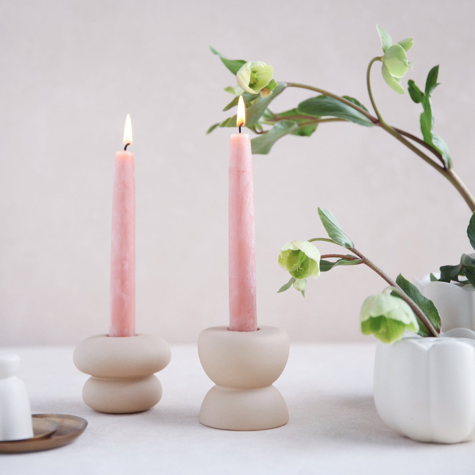 Beeswax Dipped Taper Candles 6in_Blossom