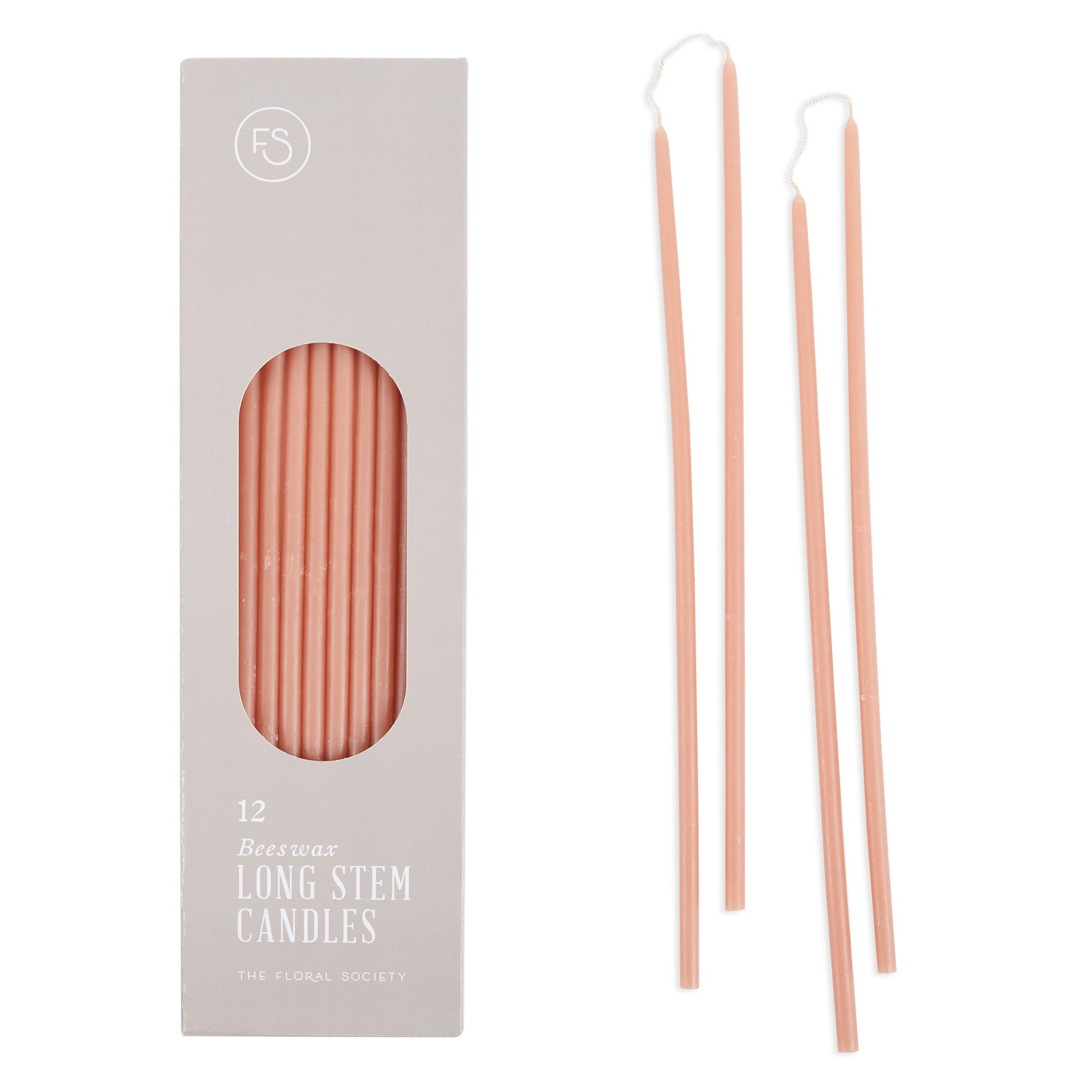Beeswax Long Stem Candles_The Floral Society Candelabra_Blossom