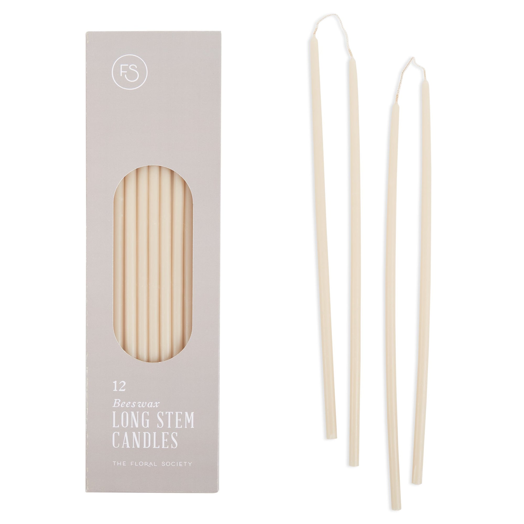 Beeswax Long Stem Candles_The Floral Society Candelabra_Blossom Salt