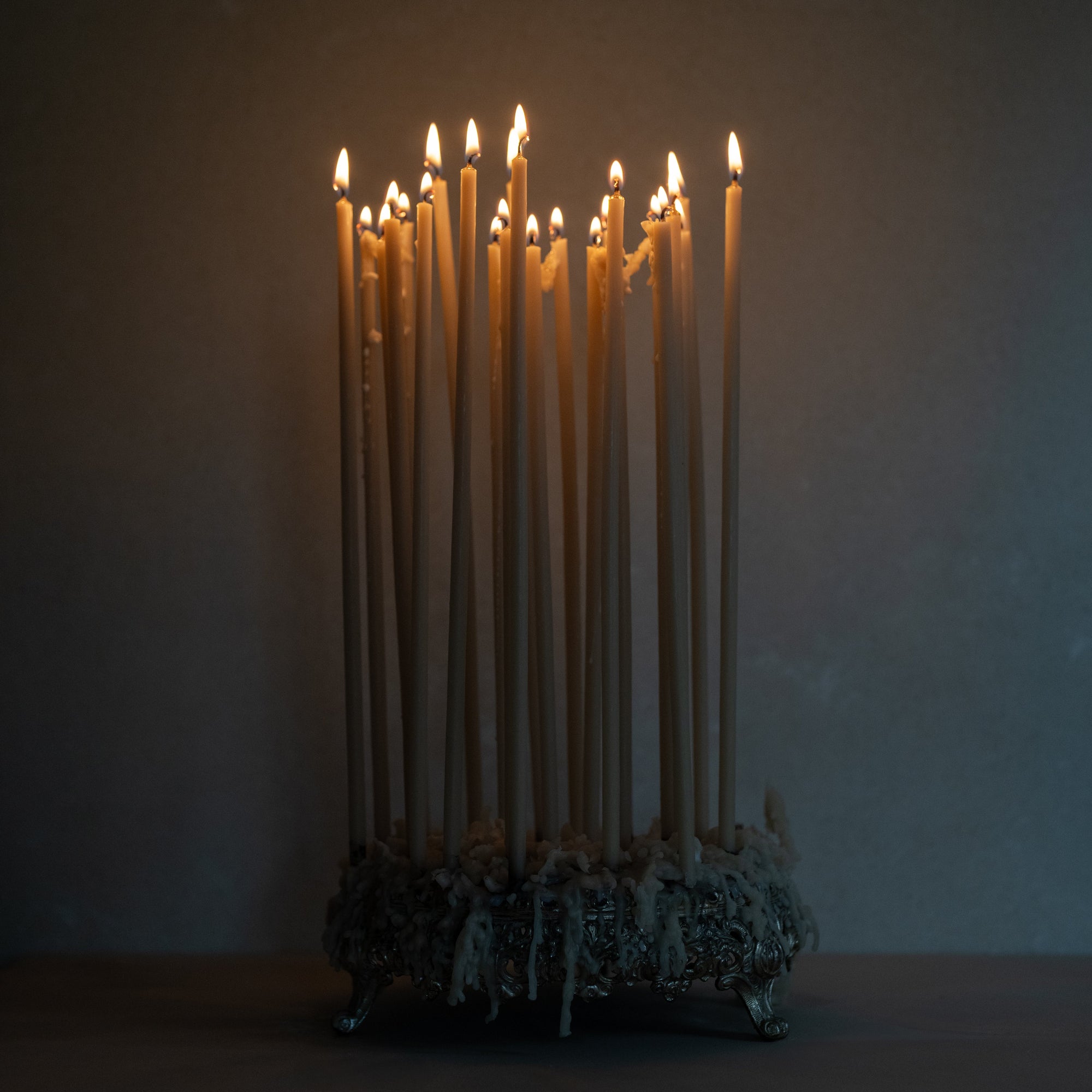 Beeswax Long Stem Candles _Salt