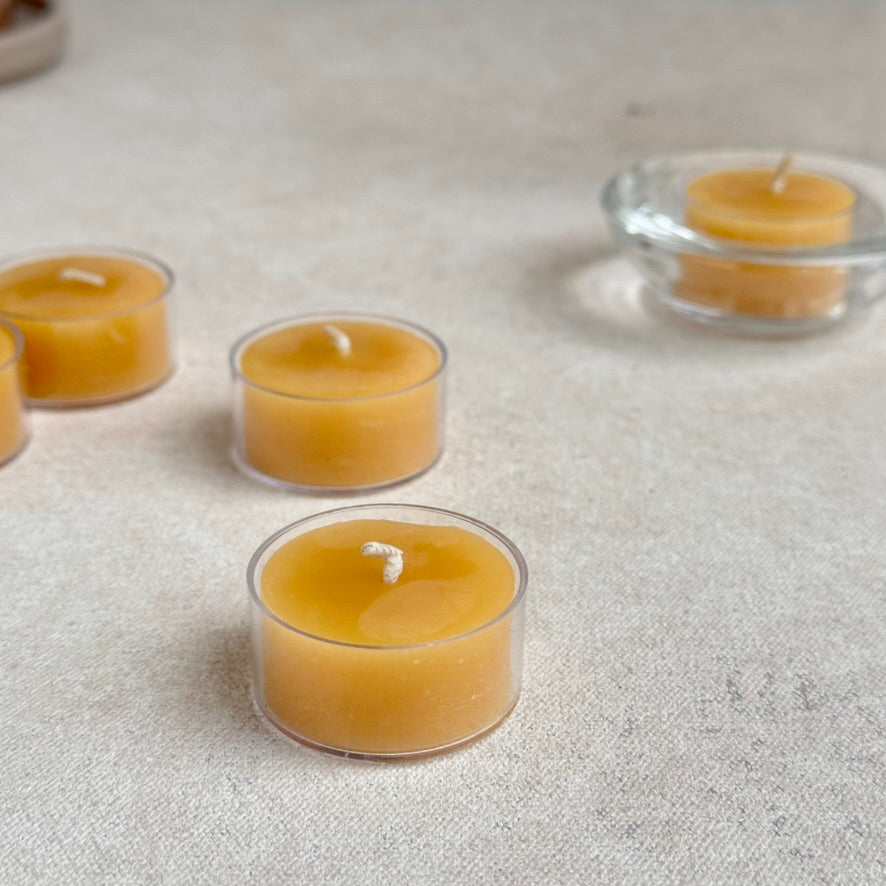 Beeswax_Tea_Lights_Wholesale -The Floral Society