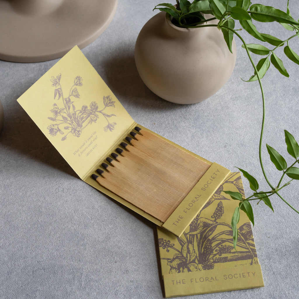 Botanic Matchbooks with Quotes Citrine 5