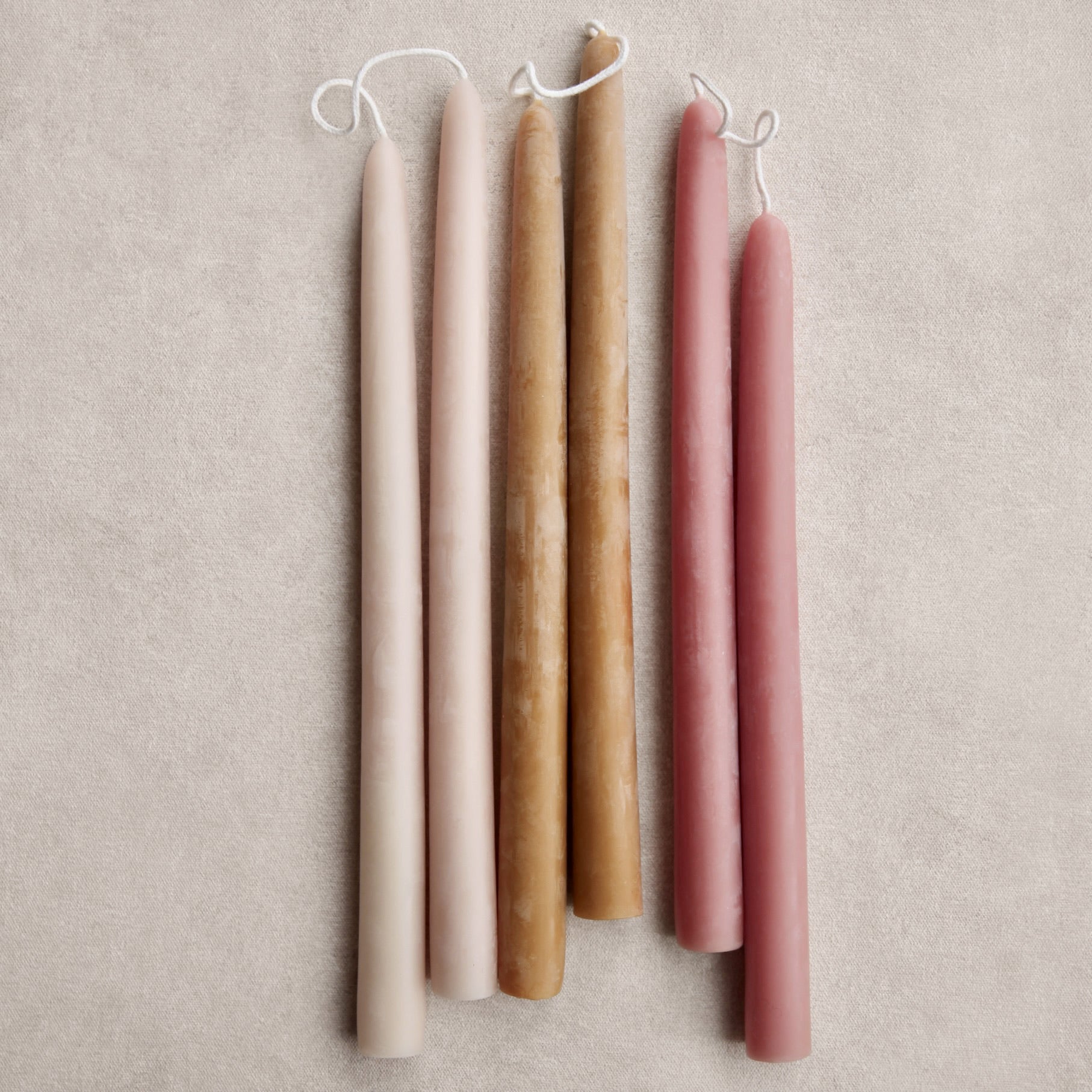 Beeswax 12" Handmade Taper Candles