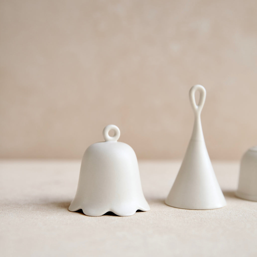 Ceramic Bells_Fleur White