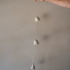 Ceramic Bells Organic Shapes White