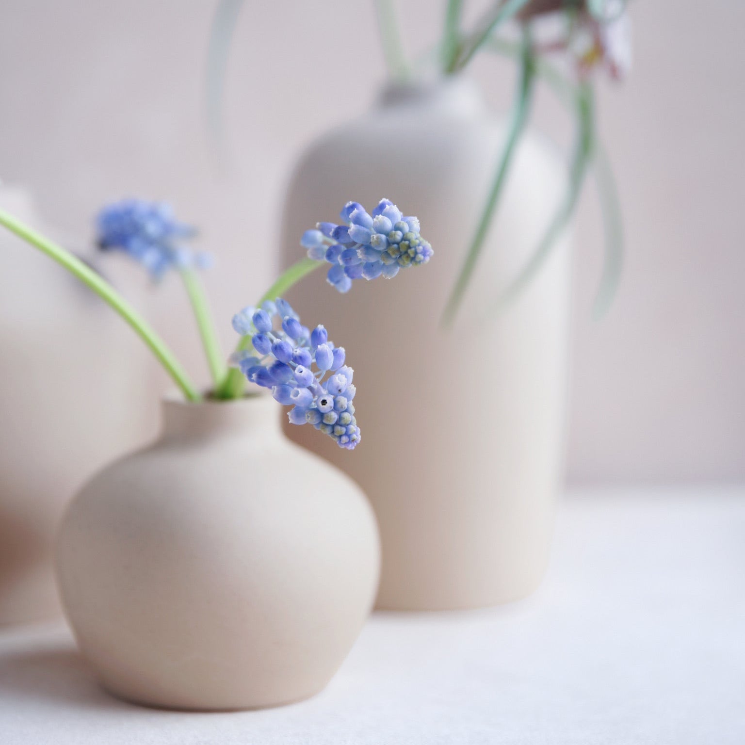 Ceramic Blossom Vase Sand Tan small Wholesale