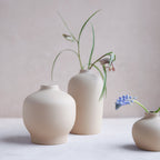 Ceramic Blossom Vase Sand _Tan Wholesale