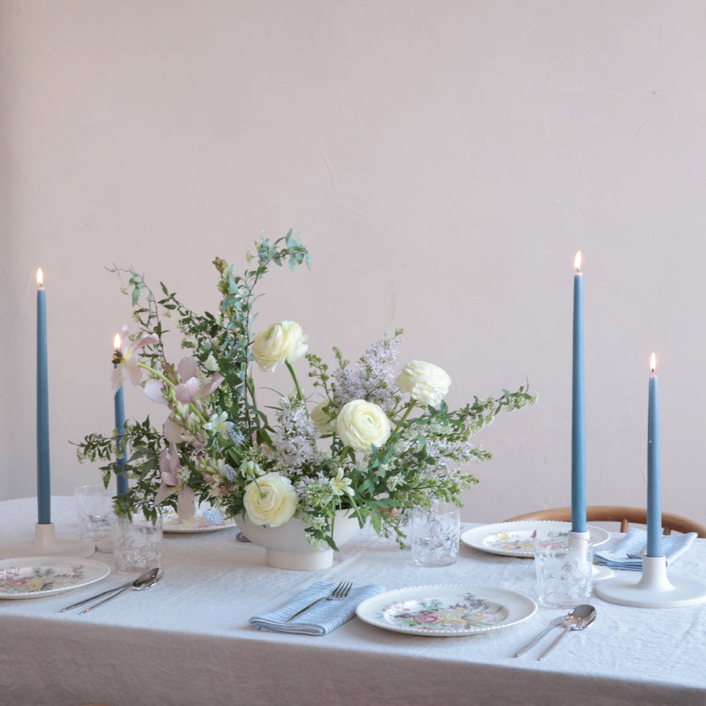 Ceramic Compote Vase White Weddings
