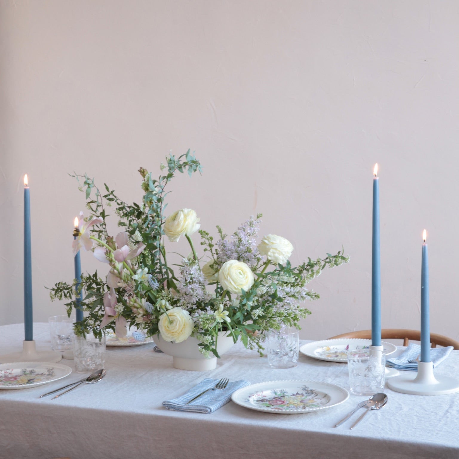 Ceramic Compote Vase White Weddings