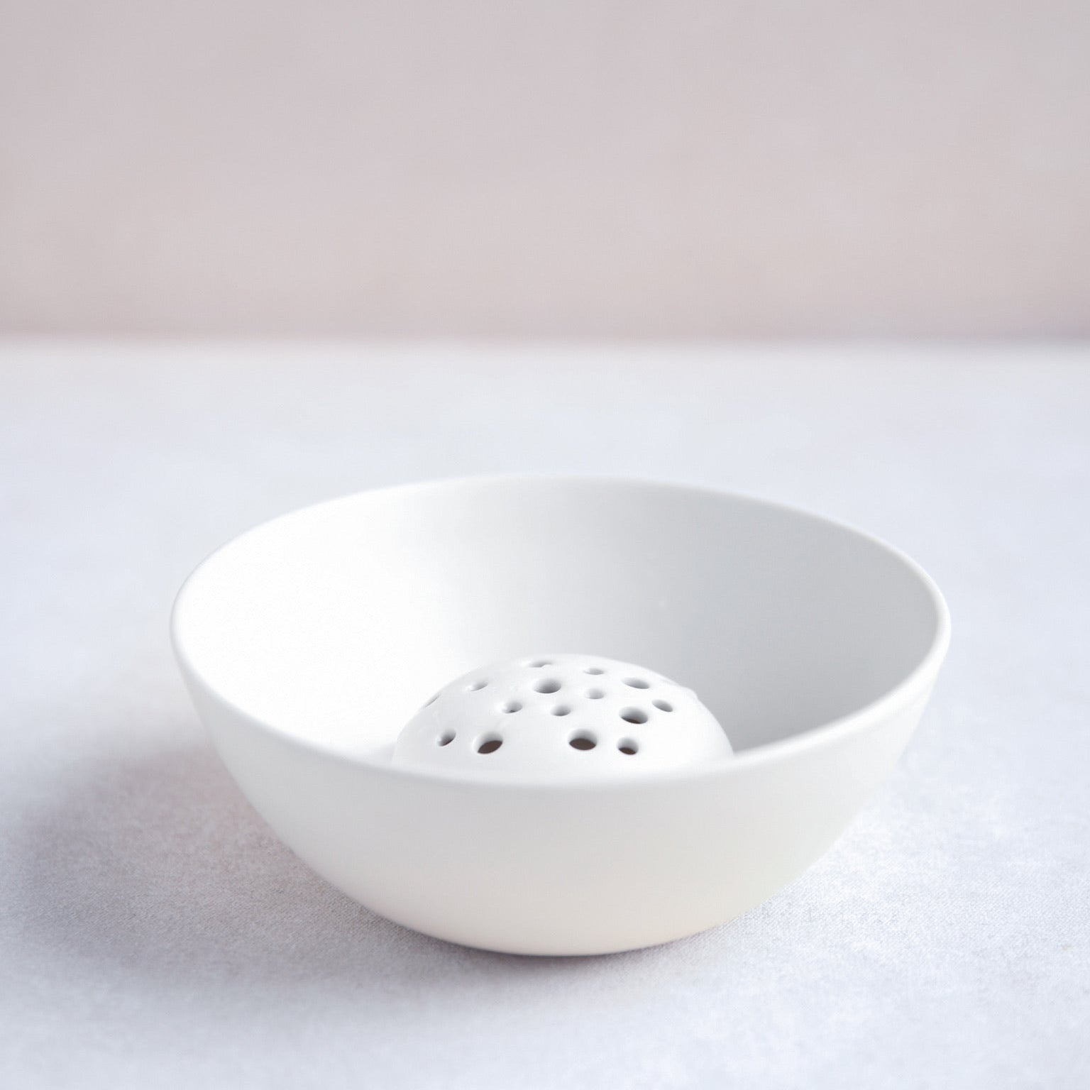 Ceramic Flower Frog Bowl Vase Small 