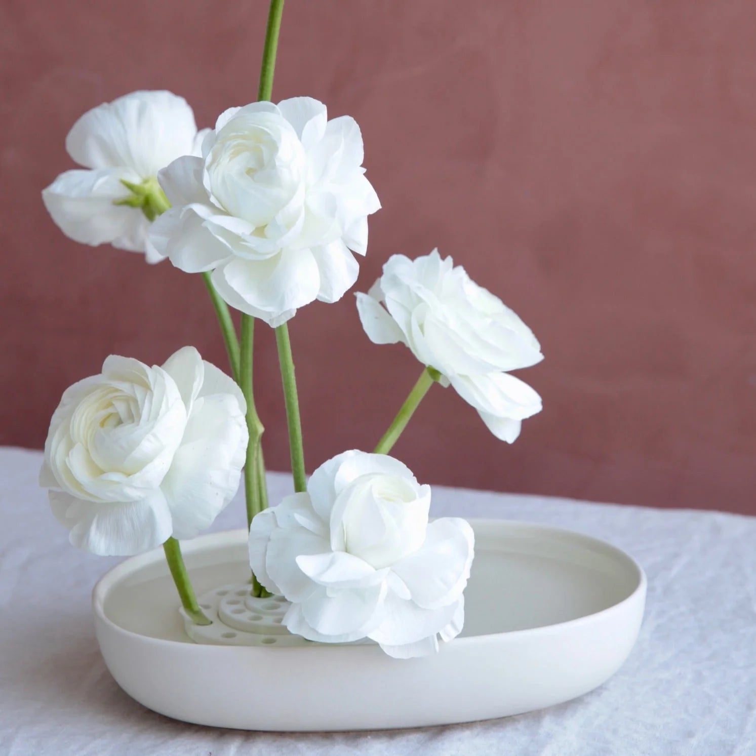 Japanese Ceramic Flower Frog Set