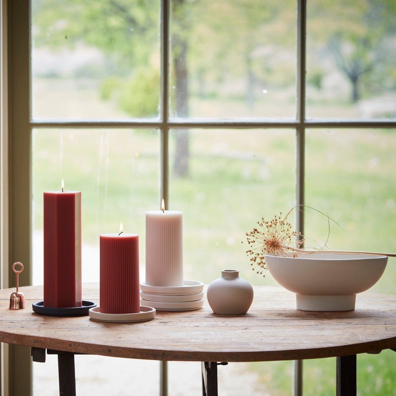 Fancy Hexagon Pillar Candles