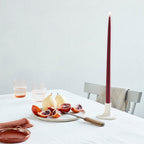 Garnet Deep Red Taper Candle The Floral Society