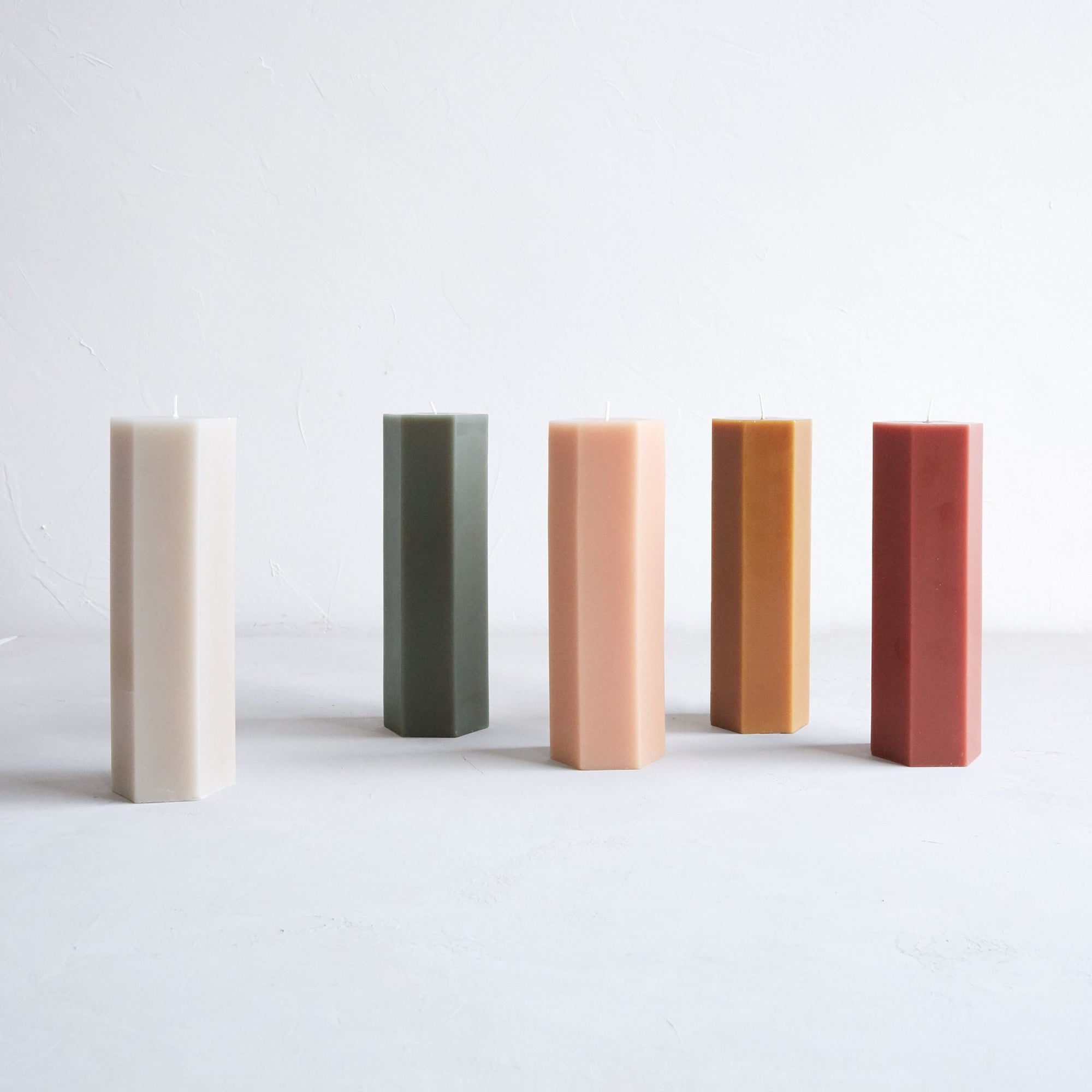 Fancy Hexagon Pillar Candles