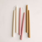 12" Handmade Beeswax Taper Candles