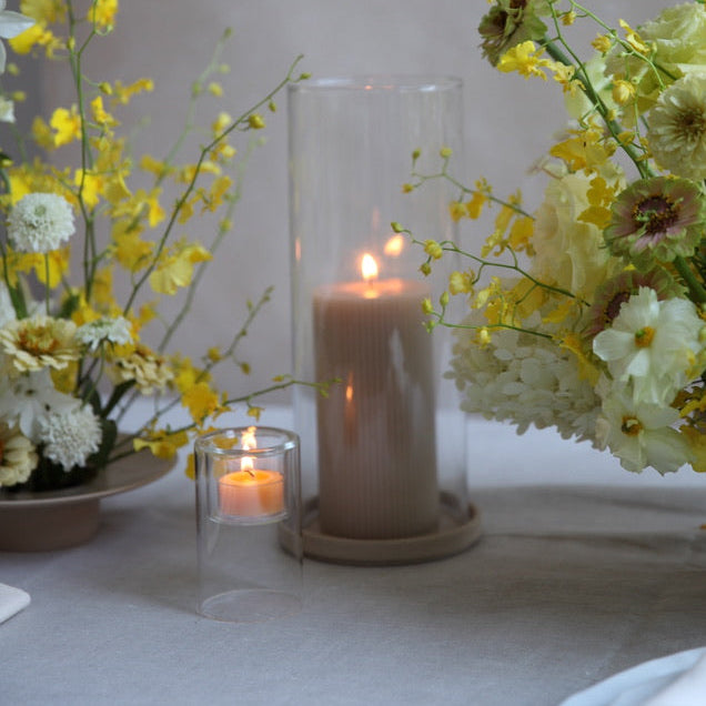 Inset Glass Candleholder