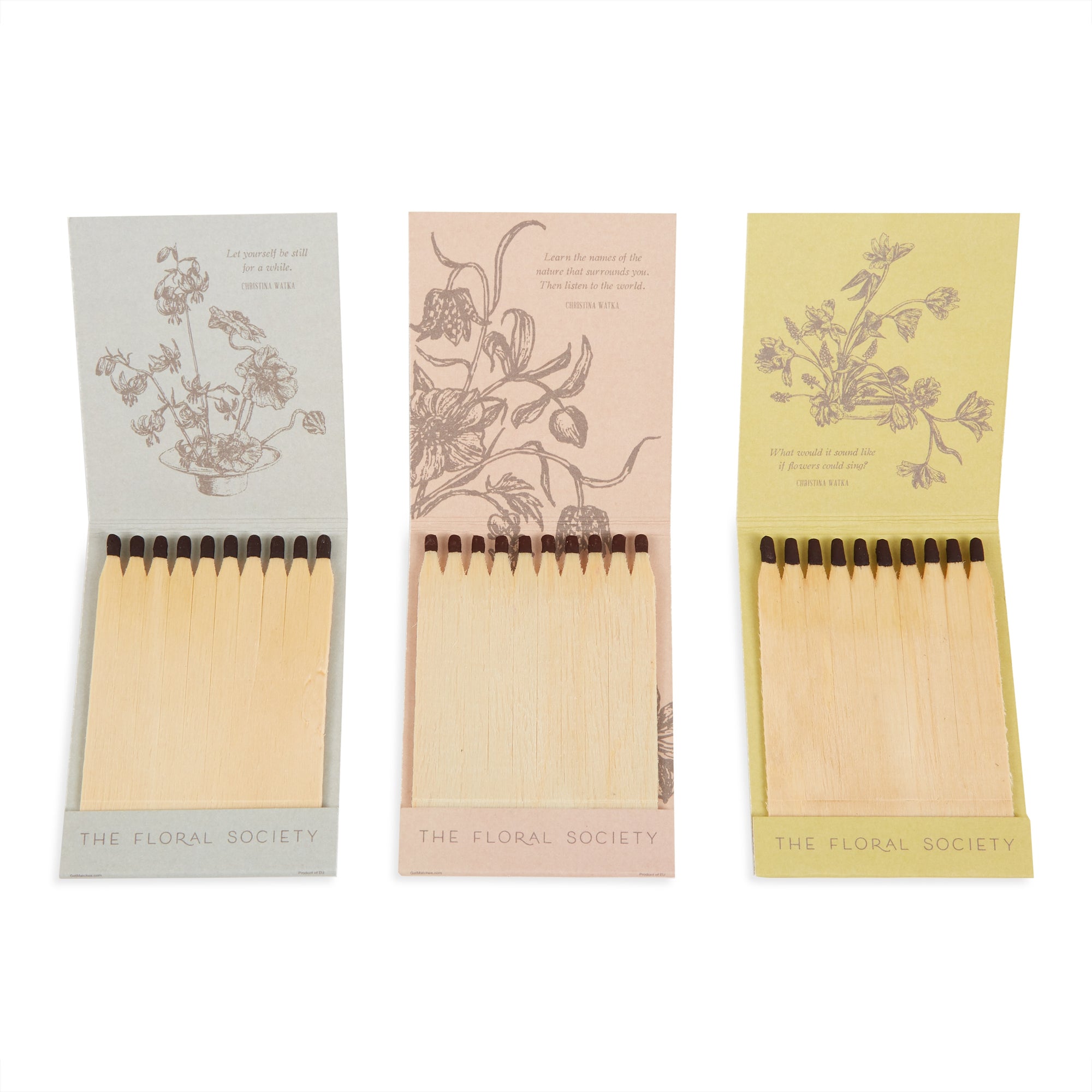 Botanic Matchbooks