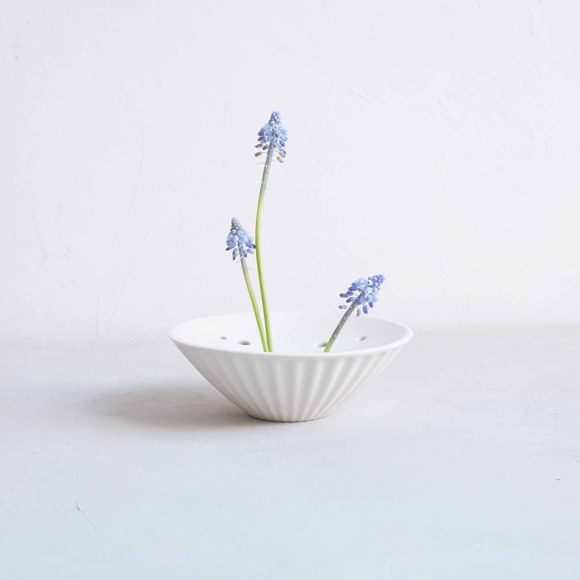 Pleated Flower Frog Vase