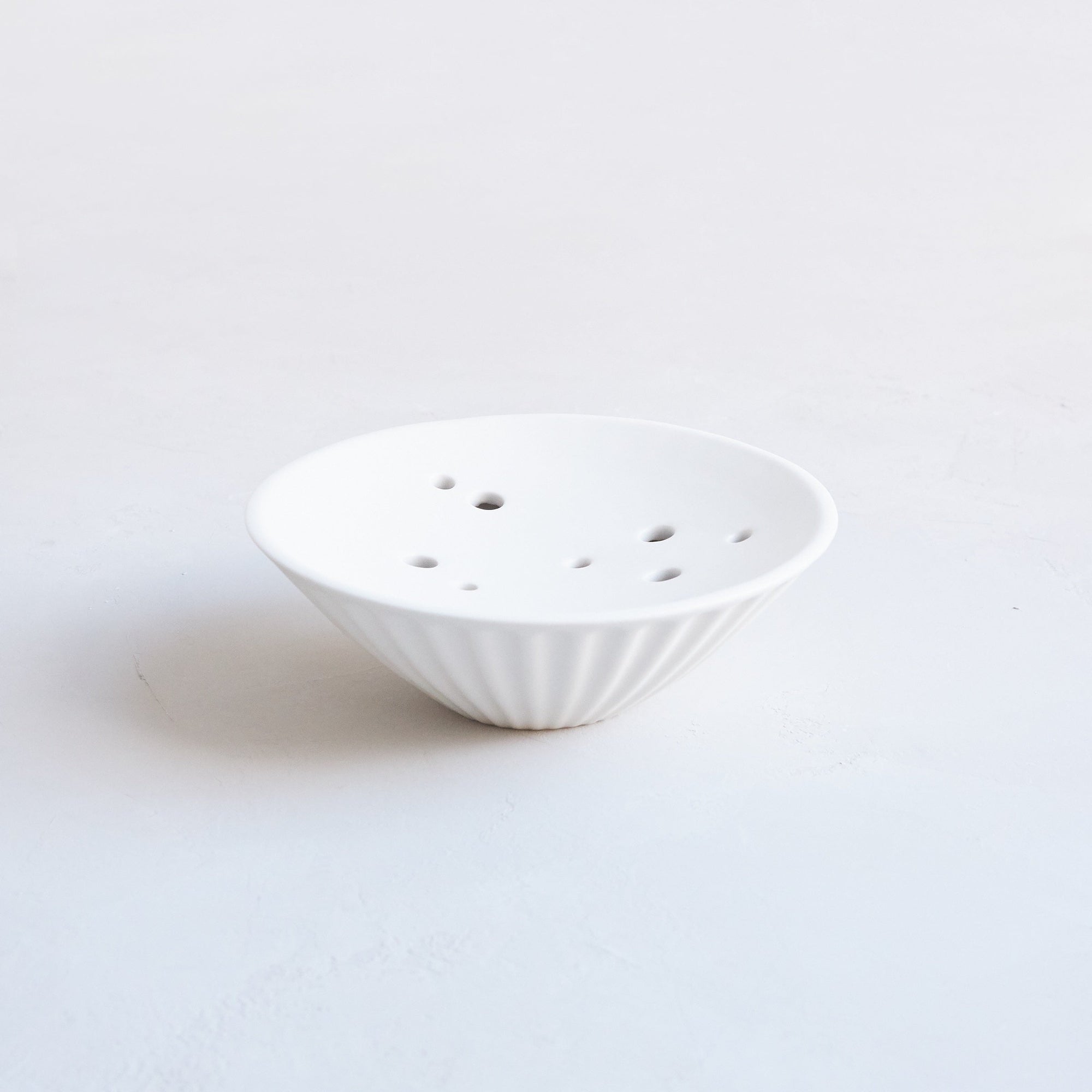 Pleated Flower Frog Vase