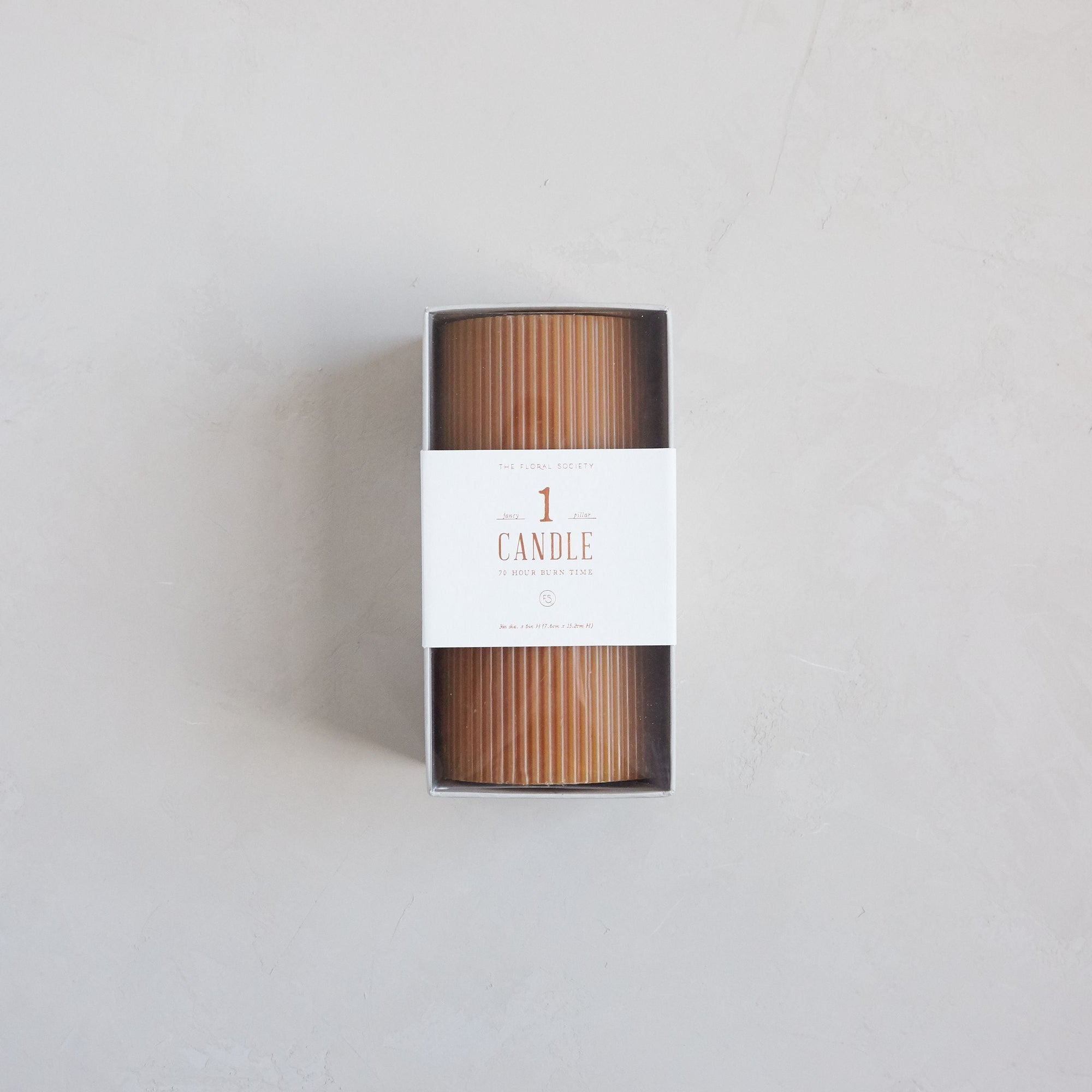 Fancy Ribbed Pillar Candles