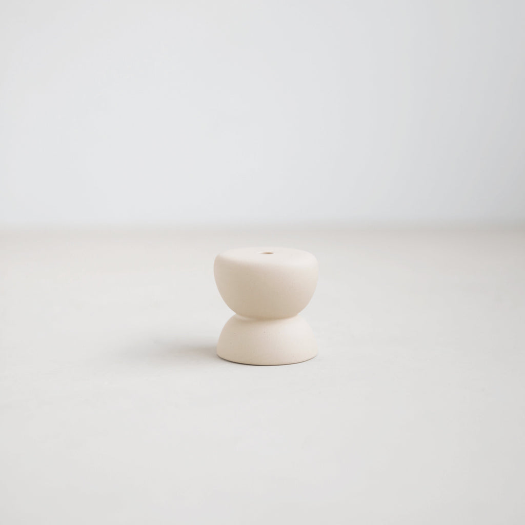 Petite Long Stem Candle Holders, Sand