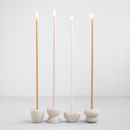 Petite Long Stem Candle Holders, Sand