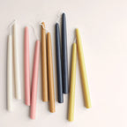 12" Handmade Beeswax Taper Candles