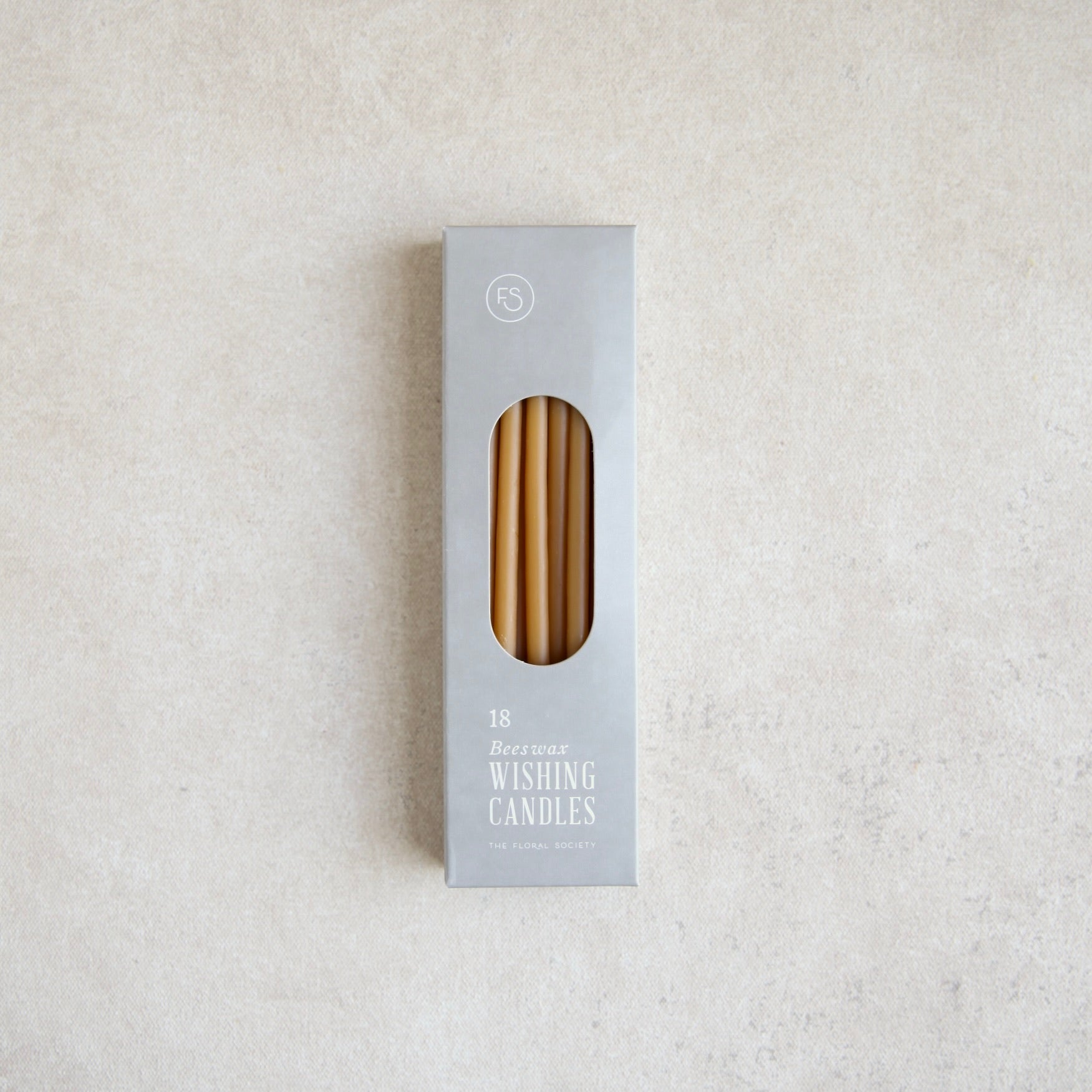 The Floral Society Beeswax Wishing Candles _Ochre