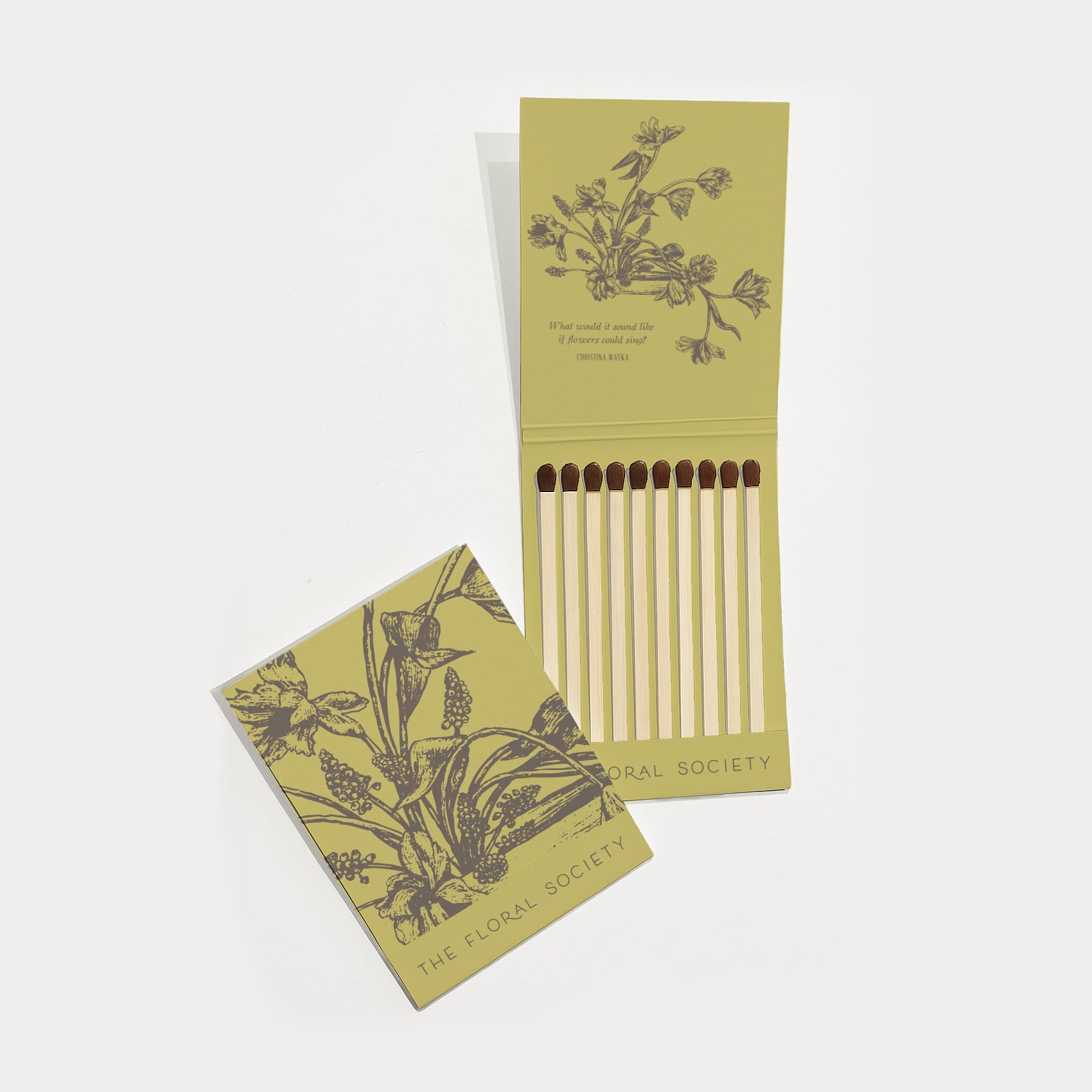 The Floral Society Botanical Matchbooks