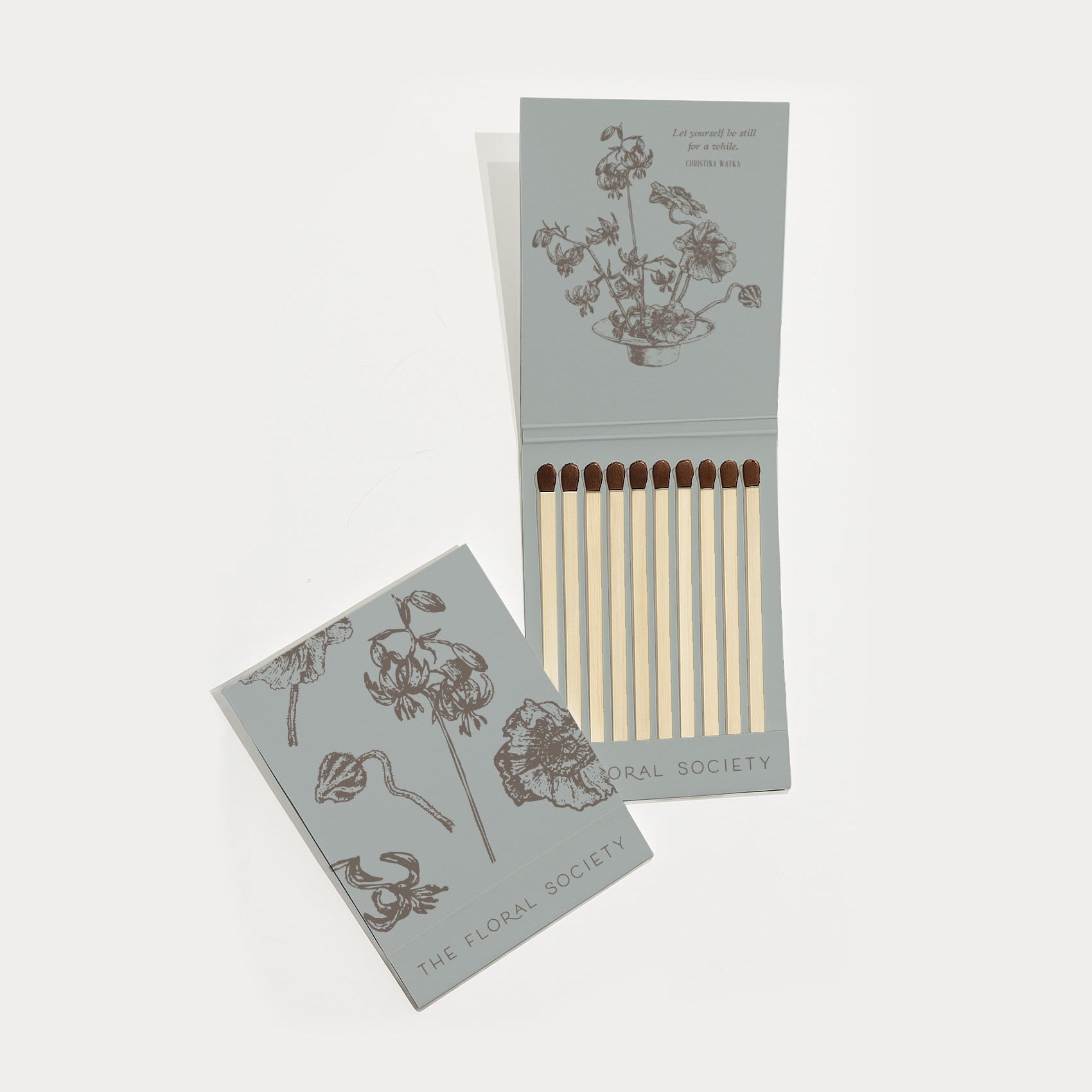 The Floral Society Botanical Matchbooks