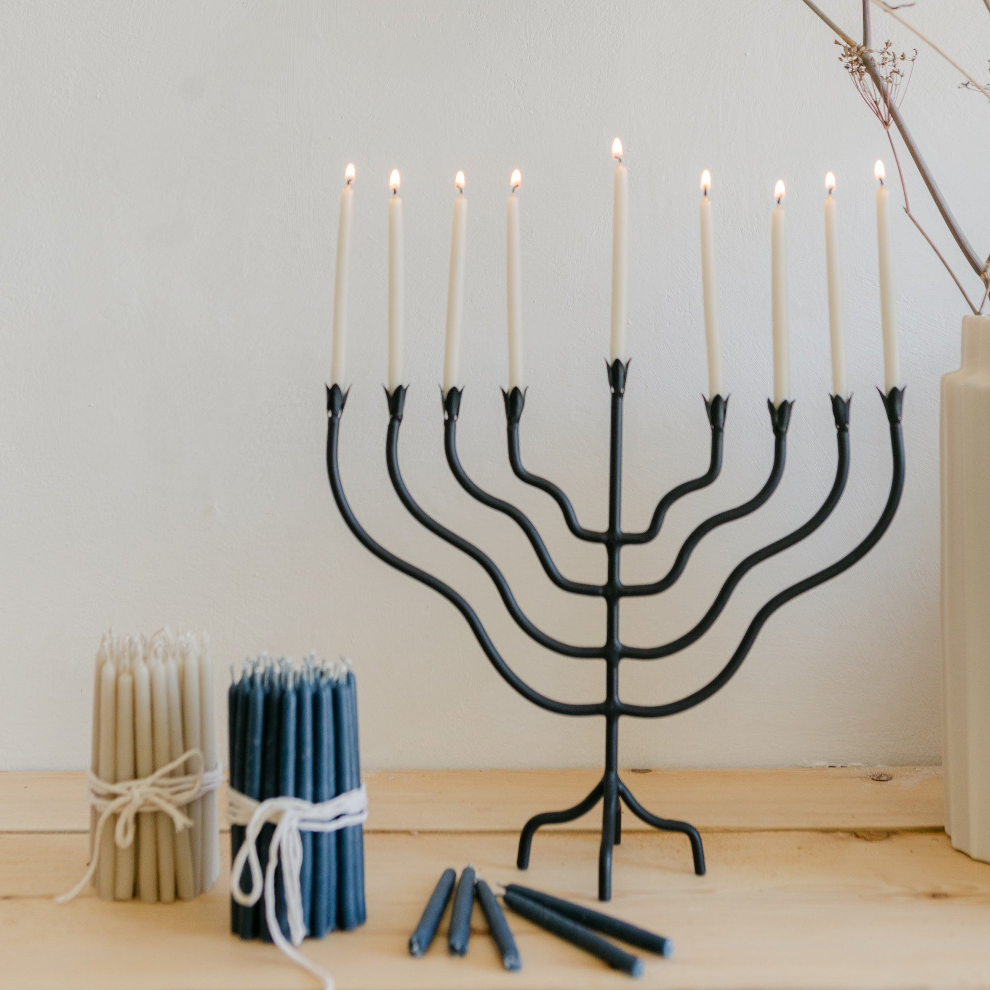 Iron Beacon Menorah. Wholesale The Floral Society