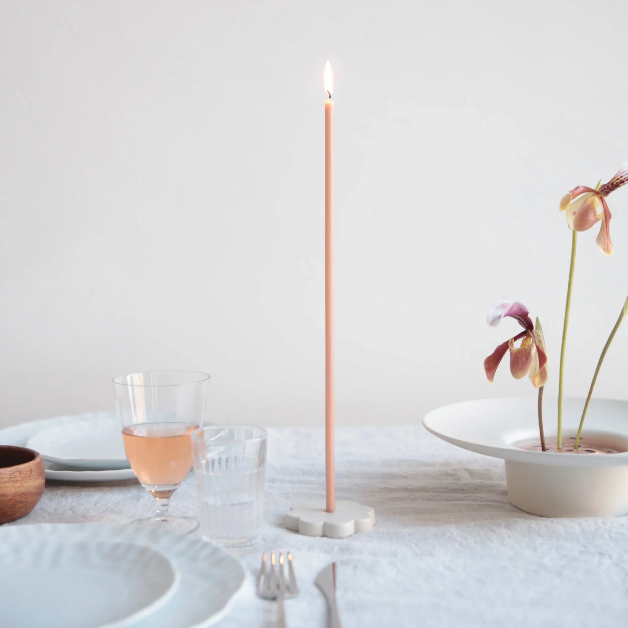 Fleur Long Stem Candle Holder
